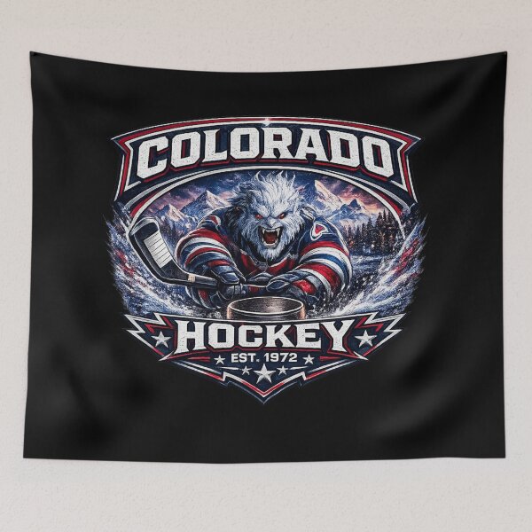 Item preview, Colorado Hockey Mountain Storm Logo | Ice Hockey Fan Design designed and sold by TKOprintdesigns.