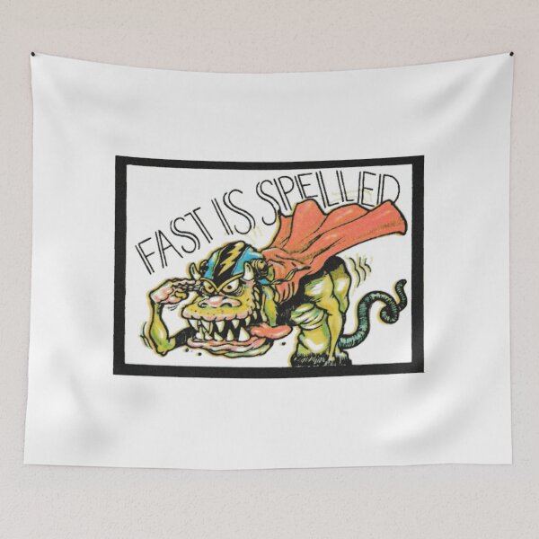 Item preview, FAST IS SPELLED LIGHTNING BOLT MONKEY LOOKIN' MONSTER SALUTE designed and sold by V3GFX.