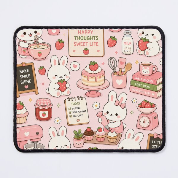 Item preview, Cozy Bunny Flower Market Pattern designed and sold by Soft Berry Studio.