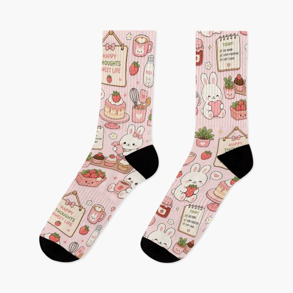 Item preview, Cozy Bunny Flower Market Pattern designed and sold by Soft Berry Studio.