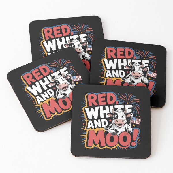 Item preview, Red White And Moo 4th Of July Funny Cow USA Patriotic Celebration designed and sold by Redgiant87x.