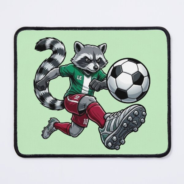 Item preview, Soccer Raccoon – Playful Sports Animal Art designed and sold by Dogandesighn.