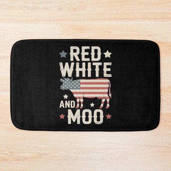 Item preview, Red White And Moo 4th Of July Patriotic Funny Animal American Flag designed and sold by Redgiant87x.