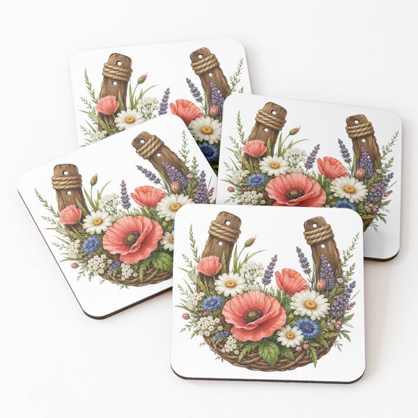 Item preview, Lucky Wildflower Bouquet Illustration designed and sold by PetalGarden.