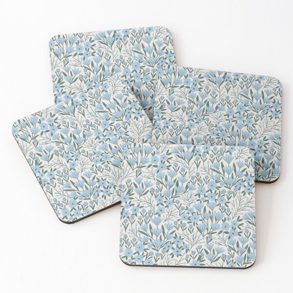 Item preview, Blue wildflower meadow | Soft cottagecore floral designed and sold by Illustrated by Nat.