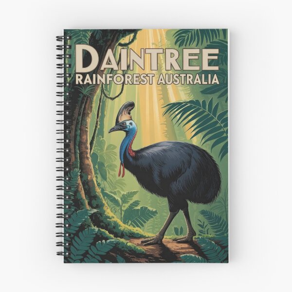 Item preview, Daintree Rainforest Australia Cassowary Travel Poster designed and sold by pod24.