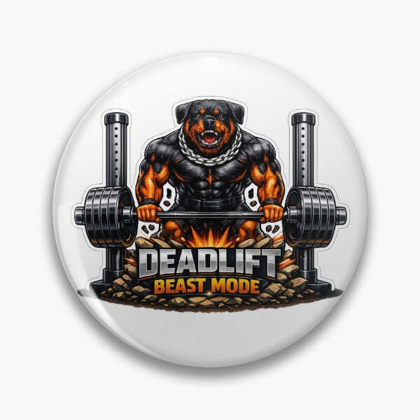 Item preview, Rottweiler Deadlift Sticker – Beast Mode Gym Dog designed and sold by DogCar.