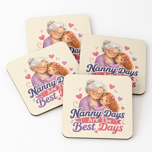 Item preview, Nanny Days Are The Best Days Cute Grandparent Design designed and sold by planetreynolds.