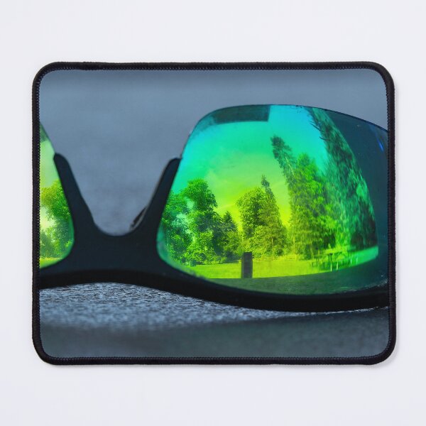 Item preview, Park trees and picnic shelter reflected in abandoned sunglasses designed and sold by lisavonbiela.