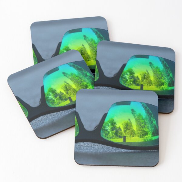 Item preview, Park trees and picnic shelter reflected in abandoned sunglasses designed and sold by lisavonbiela.