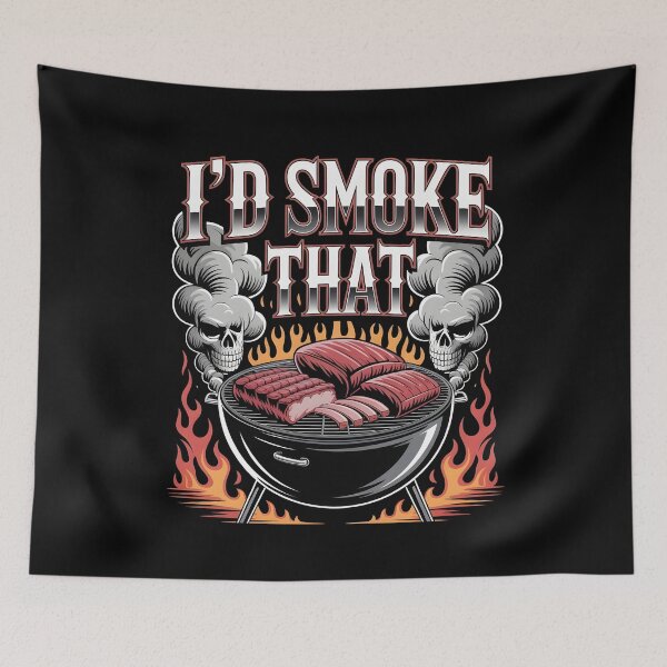 Item preview, I’d Smoke That Funny BBQ Design for Barbecue Lovers and Meat Smoking Fans designed and sold by Redgiant87x.