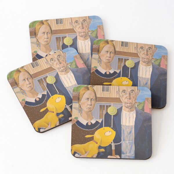 Item preview, American Gothic Yelodoggie designed and sold by yelodoggie art.