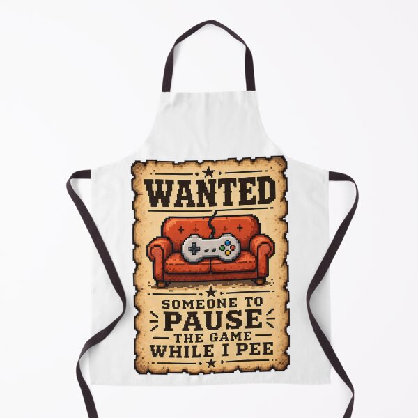 Item preview, Funny Gamer Wanted Poster Design designed and sold by RetroPixel Apparel.