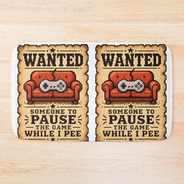 Item preview, Funny Gamer Wanted Poster Design designed and sold by RetroPixel Apparel.