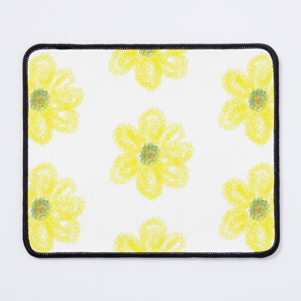 Item preview, Stylized Yellow Flower Crosshatch Illustration designed and sold by BalkanBloom.