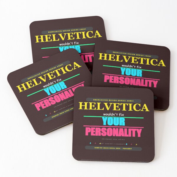 Item preview, Helvetica Wouldn't Fix Your Personality Funny Typography Art designed and sold by Mega-Shopping.