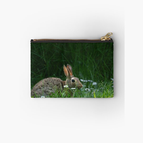 Artikelvorschau, Häschen inmitten sonnenbeschienenen Grases und Gänseblümchen entworfen und verkauft von lisavonbiela.