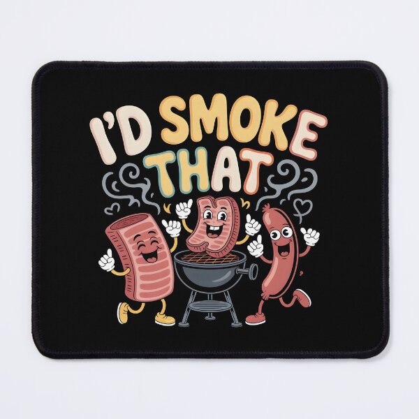 Item preview, I’d Smoke That BBQ Apparel for Funny BBQ and Meat Smoking Enthusiasts designed and sold by Redgiant87x.