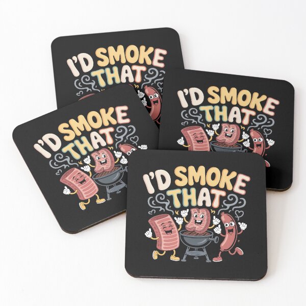 Item preview, I’d Smoke That BBQ Apparel for Funny BBQ and Meat Smoking Enthusiasts designed and sold by Redgiant87x.