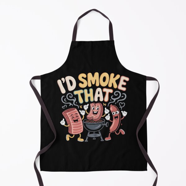 Item preview, I’d Smoke That BBQ Apparel for Funny BBQ and Meat Smoking Enthusiasts designed and sold by Redgiant87x.