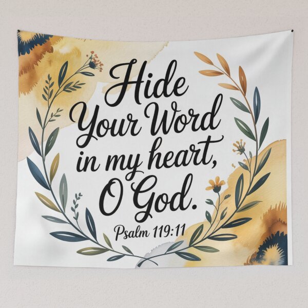 Item preview, Hide Your Word In My Heart O God designed and sold by tellit24seven.