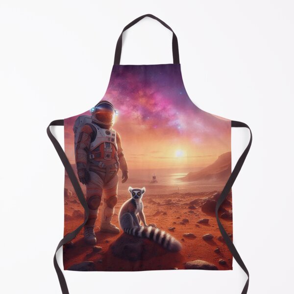 Item preview, Mars Explorer – Astronaut & Lemur Cosmic Art designed and sold by Dogandesighn.