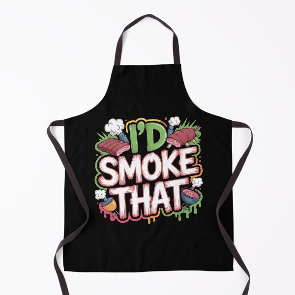 Item preview, I’d Smoke That Retro BBQ Design for Barbecue Lovers and Grill Masters designed and sold by Redgiant87x.