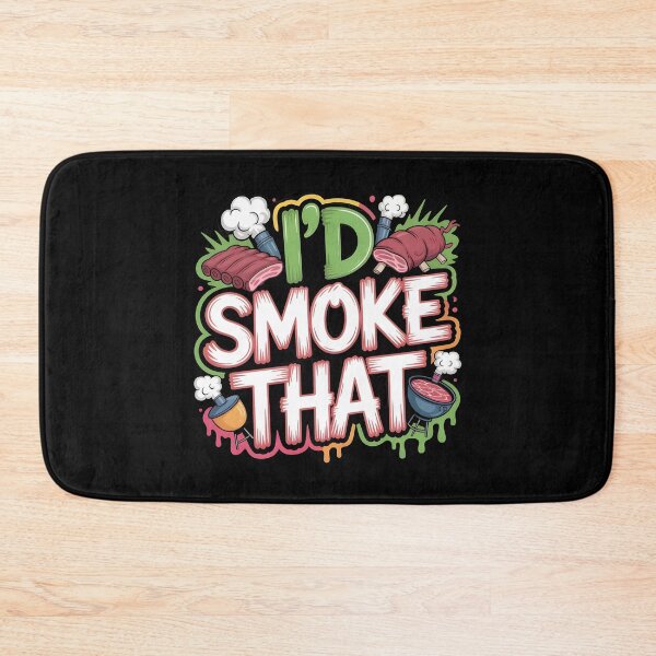 Item preview, I’d Smoke That Retro BBQ Design for Barbecue Lovers and Grill Masters designed and sold by Redgiant87x.