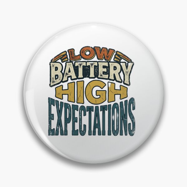 Item preview, Low Battery High Expectations Vintage T-Shirt designed and sold by widclo-cosmplte.