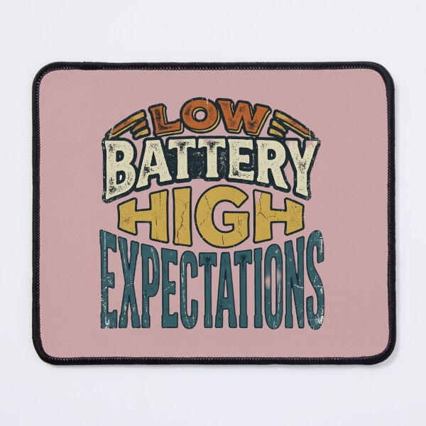 Item preview, Low Battery High Expectations Vintage T-Shirt designed and sold by widclo-cosmplte.