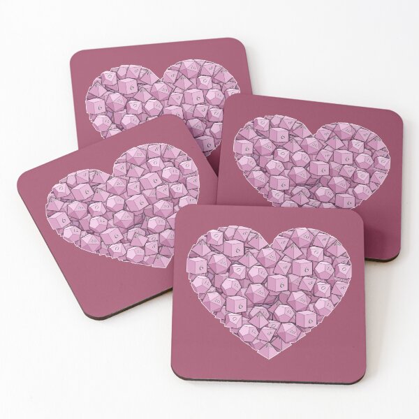 Item preview, Dice Heart - Pink designed and sold by -Solarly-.