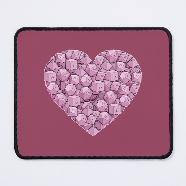 Item preview, Dice Heart - Pink designed and sold by -Solarly-.