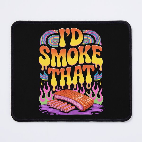 Item preview, I’d Smoke That Funny BBQ Graphic Inspired by Meat Smoking Culture designed and sold by Redgiant87x.