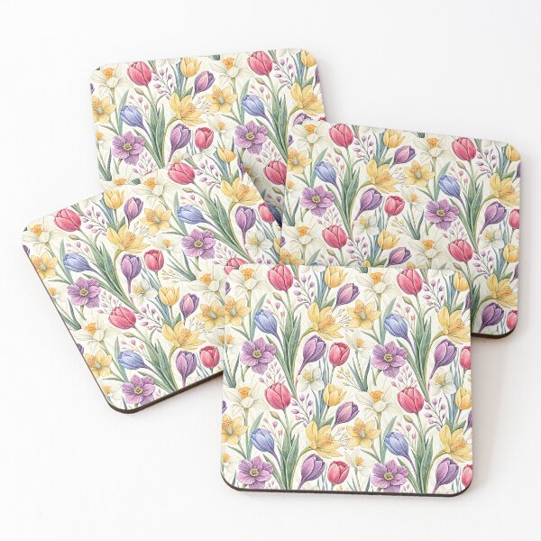 Item preview, Spring Wildflower Garden Botanical Pattern designed and sold by Petal & Pattern Co.