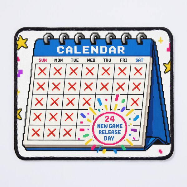 Item preview, Retro Gaming Calendar Art designed and sold by RetroPixel Apparel.
