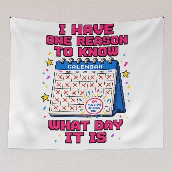 Item preview, Retro Gaming Calendar Art designed and sold by RetroPixel Apparel.