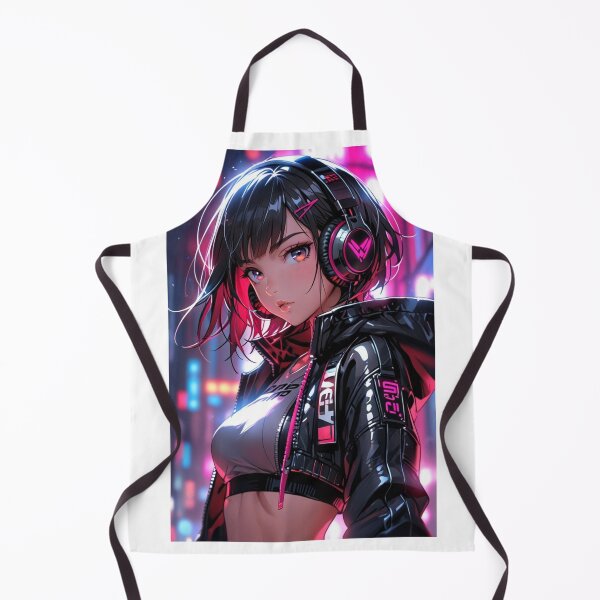 Item preview, Dark Neon Anime Waifu | Futuristic Cyberpunk Girl Art designed and sold by AnimDream .