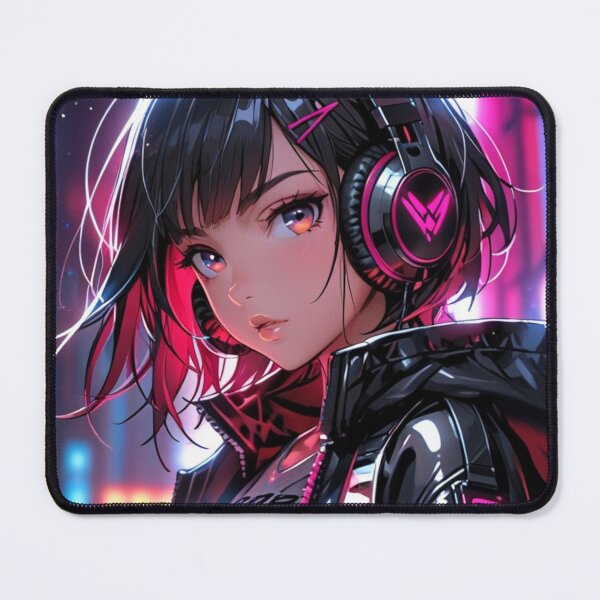 Item preview, Dark Neon Anime Waifu | Futuristic Cyberpunk Girl Art designed and sold by AnimDream .