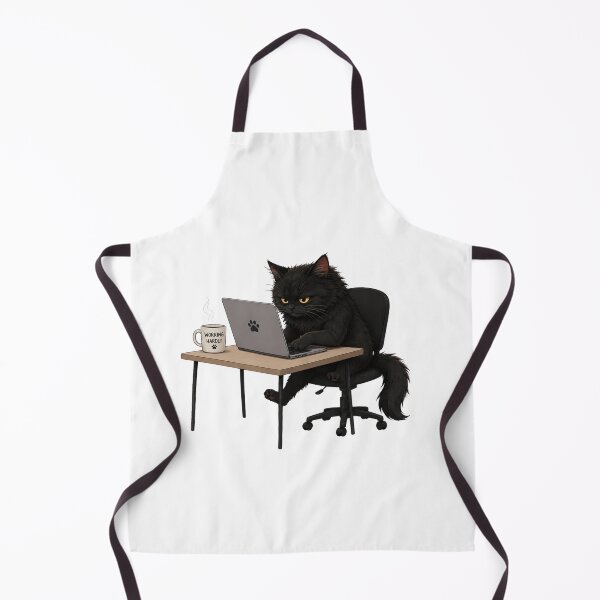 Item preview, Working Hardly Black Cat designed and sold by lumar23.