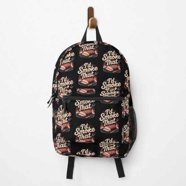 Item preview, I’d Smoke That Funny Barbecue Lovers Design with Smoked Beef and Pork designed and sold by Redgiant87x.