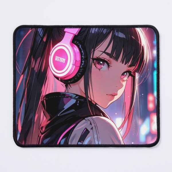 Item preview, Tokyo Night Anime Cyber Girl | Neon Gamer Aesthetic designed and sold by AnimDream .