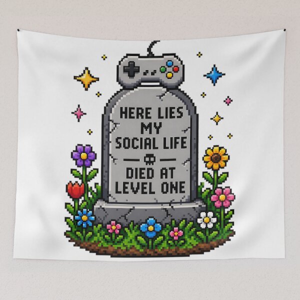 Item preview, Funny Introvert Gamer Design designed and sold by RetroPixel Apparel.