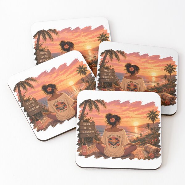 Item preview, Coastal State of Mind Sunset Meditation designed and sold by Digital Culture Studio.