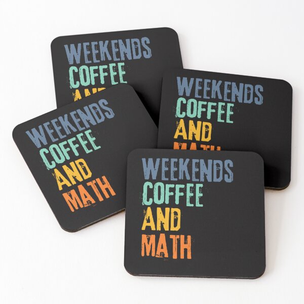 Item preview,  Funny Retro Weekends Coffee and Math designed and sold by WeirdlyRare.