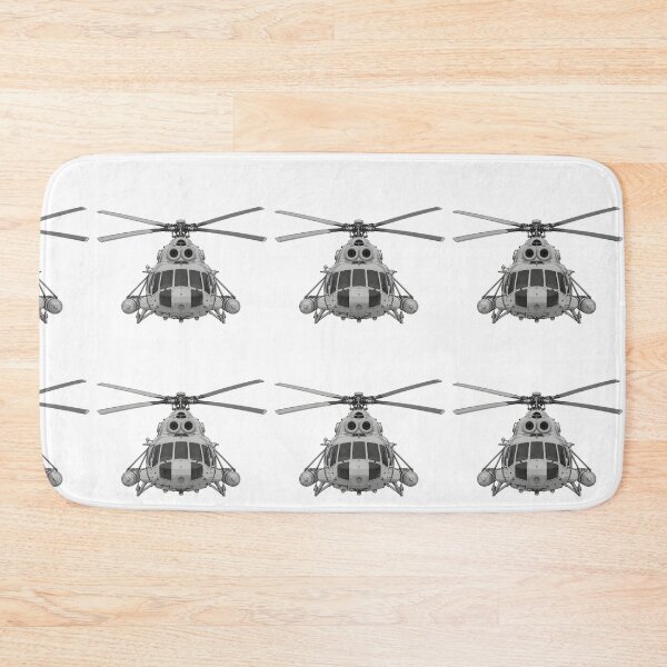 Item preview, Tactical Cargo Helicopter Front View Illustration Art designed and sold by Combat Skies.
