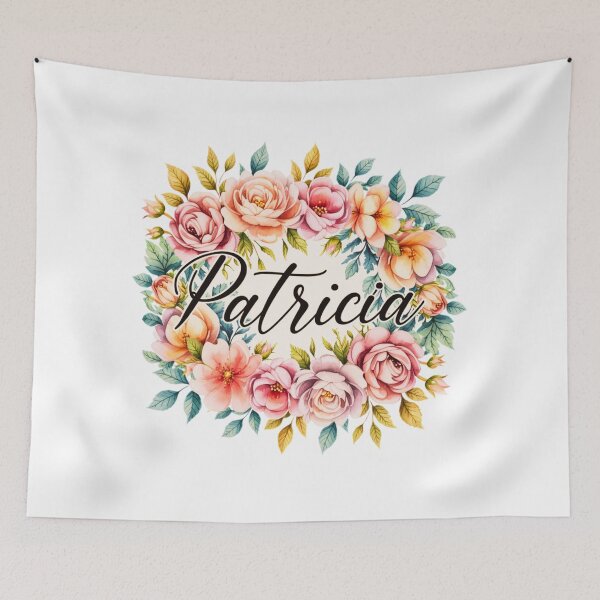 Item preview, Patricia Floral Name Watercolor Boho Personalized Design designed and sold by ArcticFoxStudio.