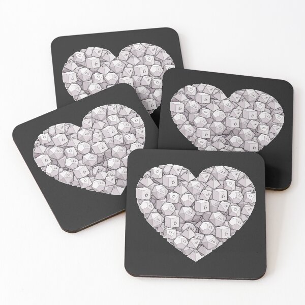 Item preview, Dice Heart - White designed and sold by -Solarly-.
