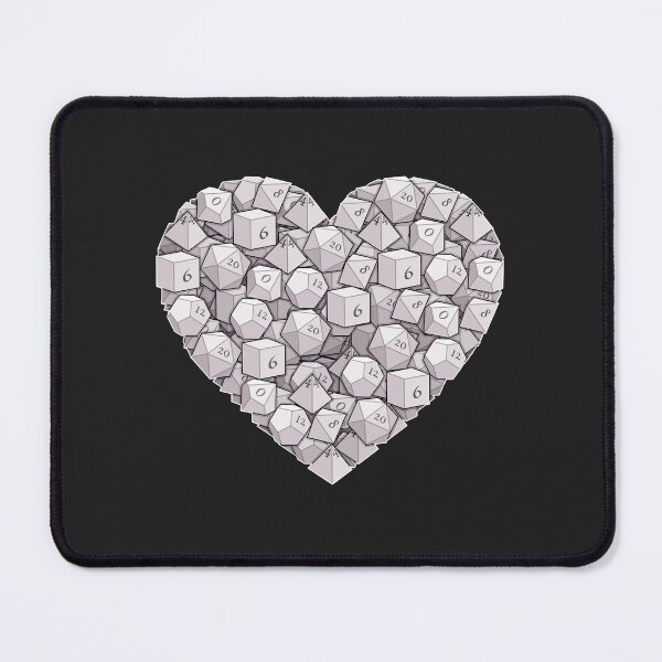 Item preview, Dice Heart - White designed and sold by -Solarly-.