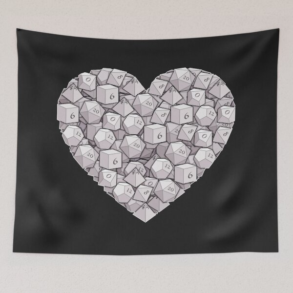 Item preview, Dice Heart - White designed and sold by -Solarly-.