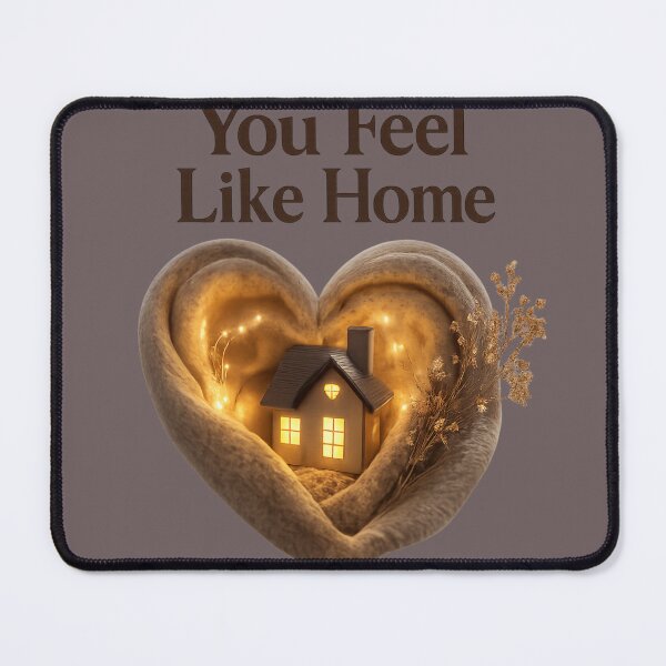 Item preview, You Feel Like Home, Cozy Romantic Love Design, Warm Relationship Artwork designed and sold by JagrDesigns.